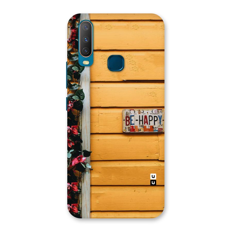 Be Happy Yellow Wall Back Case for Vivo Y17