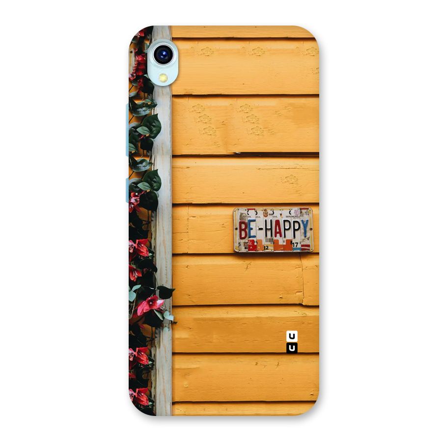 Be Happy Yellow Wall Back Case for Vivo Y1s
