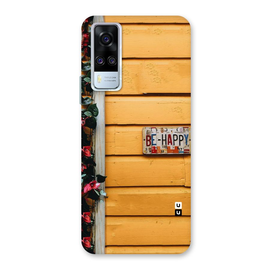 Be Happy Yellow Wall Back Case for Vivo Y31