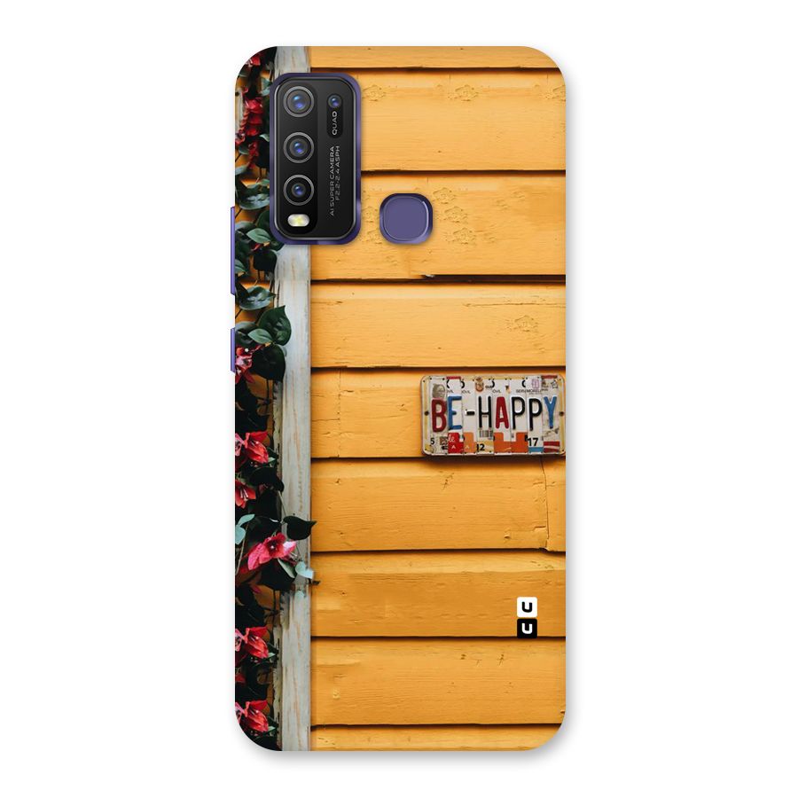 Be Happy Yellow Wall Back Case for Vivo Y50