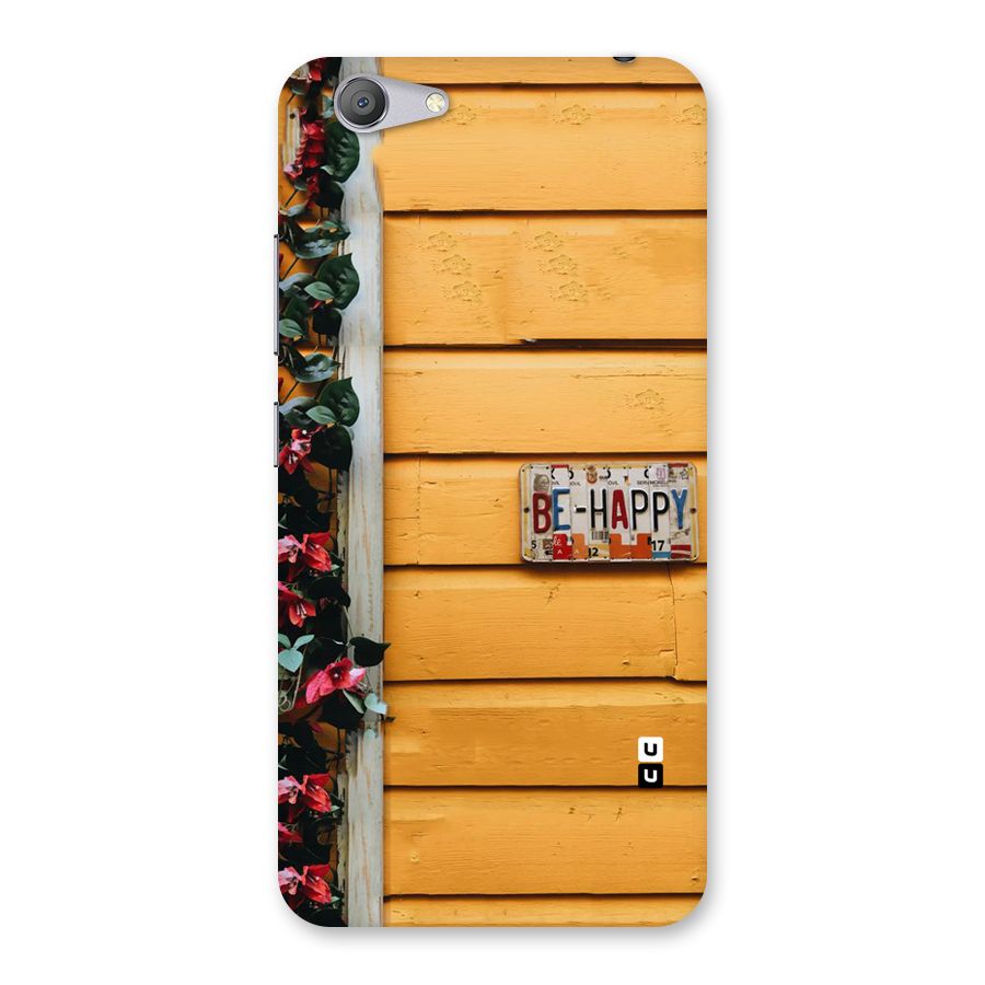Be Happy Yellow Wall Back Case for Vivo Y53