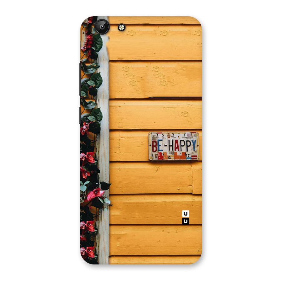 Be Happy Yellow Wall Back Case for Vivo Y69