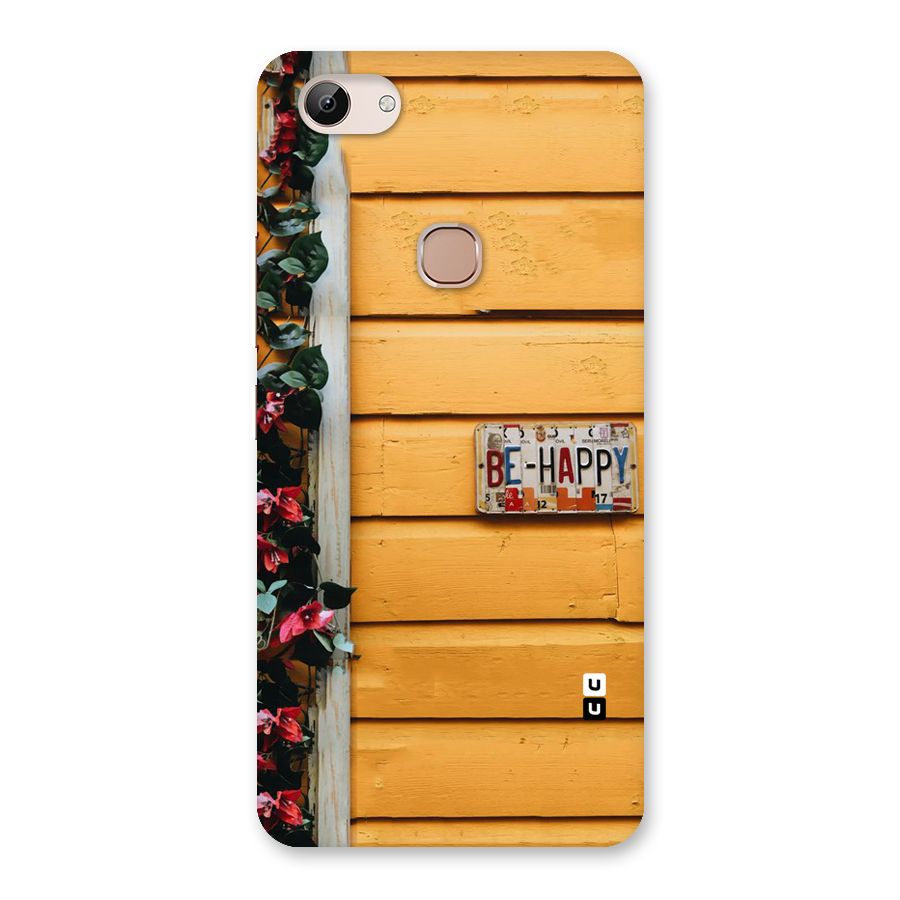Be Happy Yellow Wall Back Case for Vivo Y83