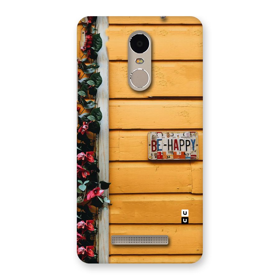 Be Happy Yellow Wall Back Case for Xiaomi Redmi Note 3