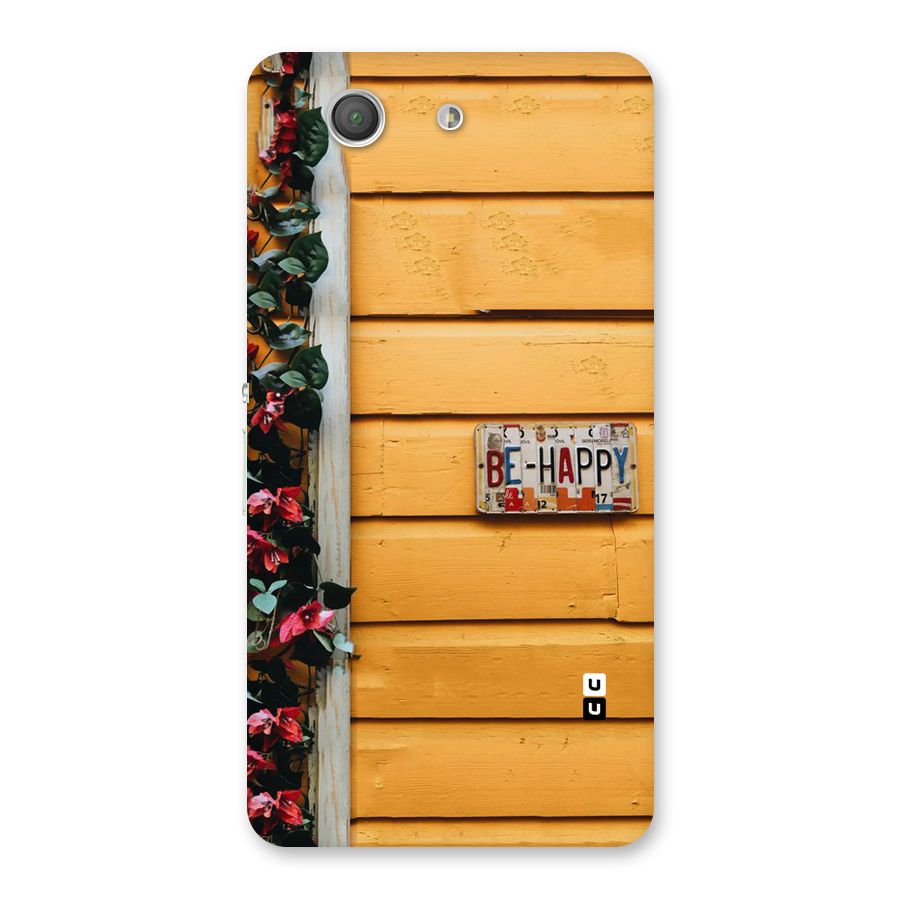 Be Happy Yellow Wall Back Case for Xperia Z3 Compact