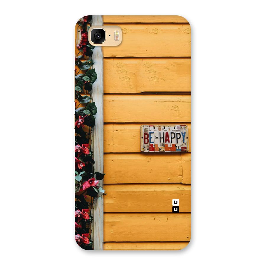 Be Happy Yellow Wall Back Case for Zenfone 3s Max