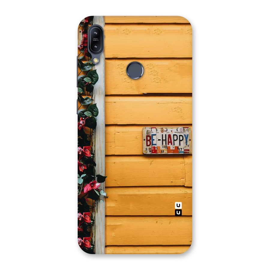 Be Happy Yellow Wall Back Case for Zenfone Max M2