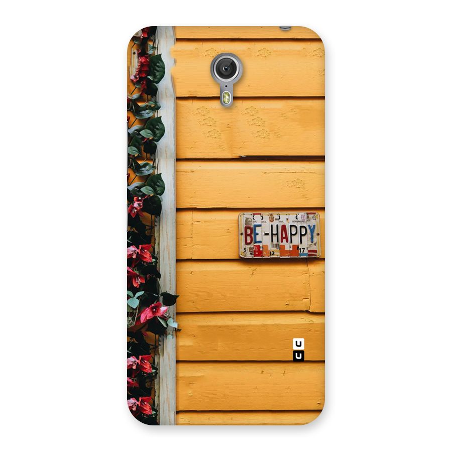 Be Happy Yellow Wall Back Case for Zuk Z1