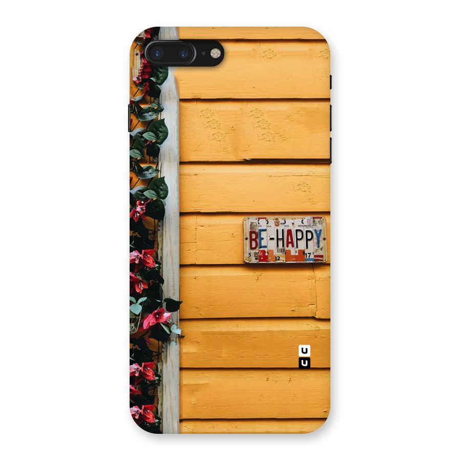 Be Happy Yellow Wall Back Case for iPhone 7 Plus