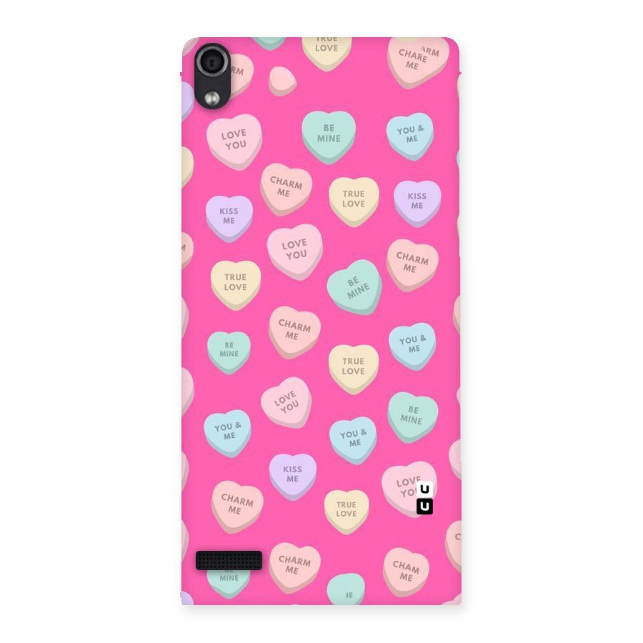 Be Mine Hearts Pattern Back Case for Ascend P6