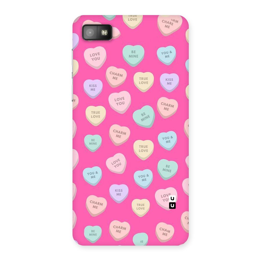 Be Mine Hearts Pattern Back Case for Blackberry Z10