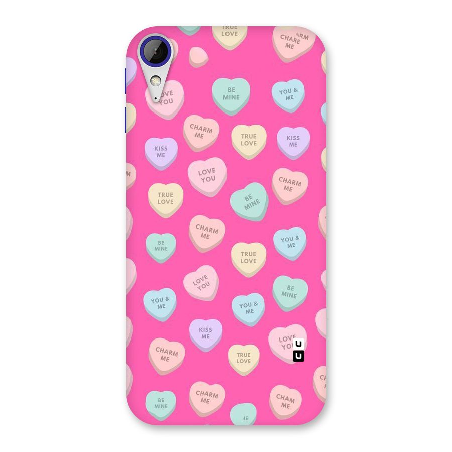 Be Mine Hearts Pattern Back Case for Desire 830