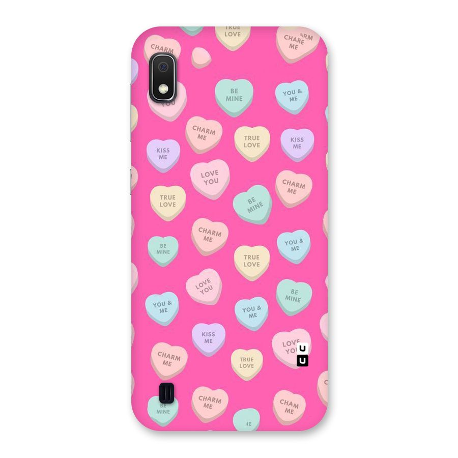 Be Mine Hearts Pattern Back Case for Galaxy A10