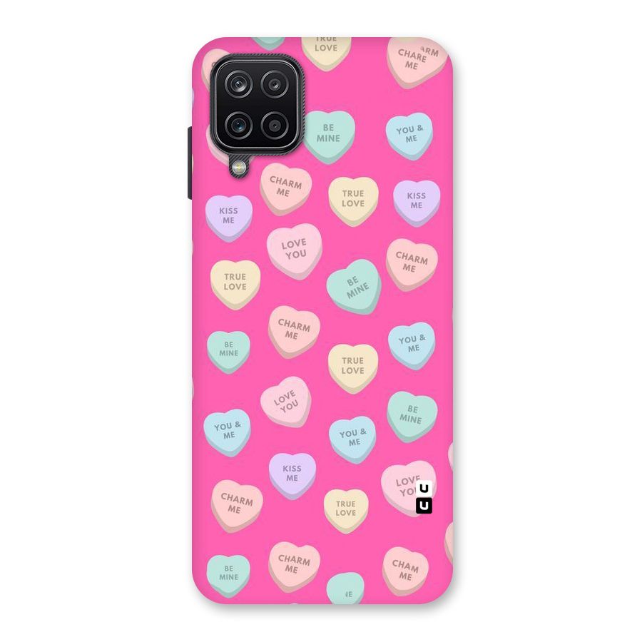 Be Mine Hearts Pattern Back Case for Galaxy A12