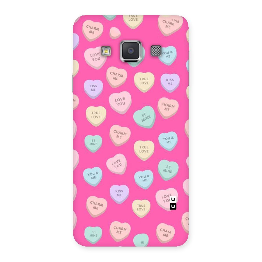 Be Mine Hearts Pattern Back Case for Galaxy A3