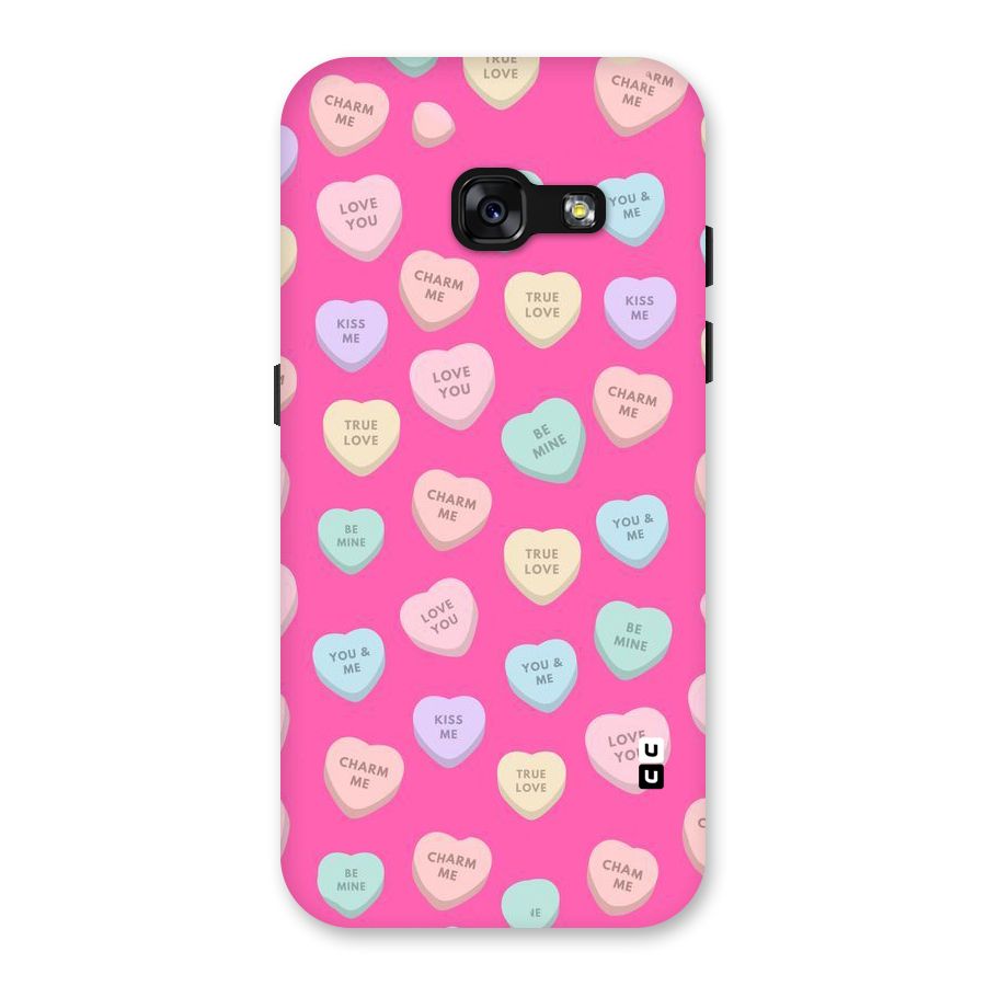 Be Mine Hearts Pattern Back Case for Galaxy A3 (2017)