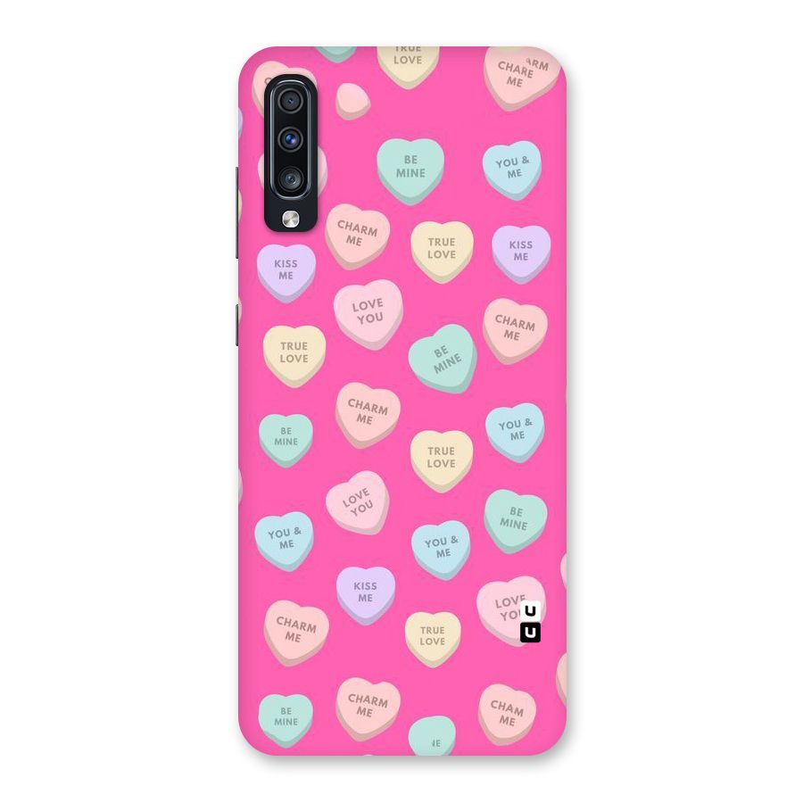 Be Mine Hearts Pattern Back Case for Galaxy A70