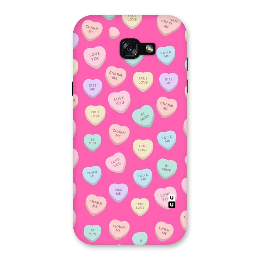 Be Mine Hearts Pattern Back Case for Galaxy A7 (2017)