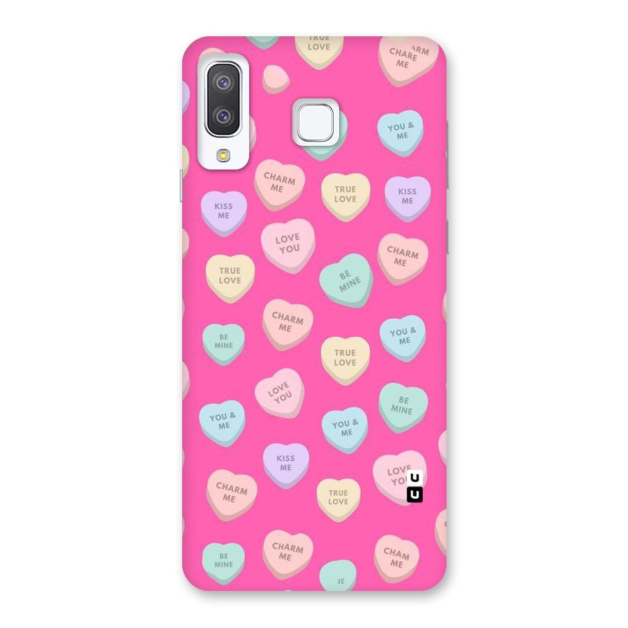Be Mine Hearts Pattern Back Case for Galaxy A8 Star