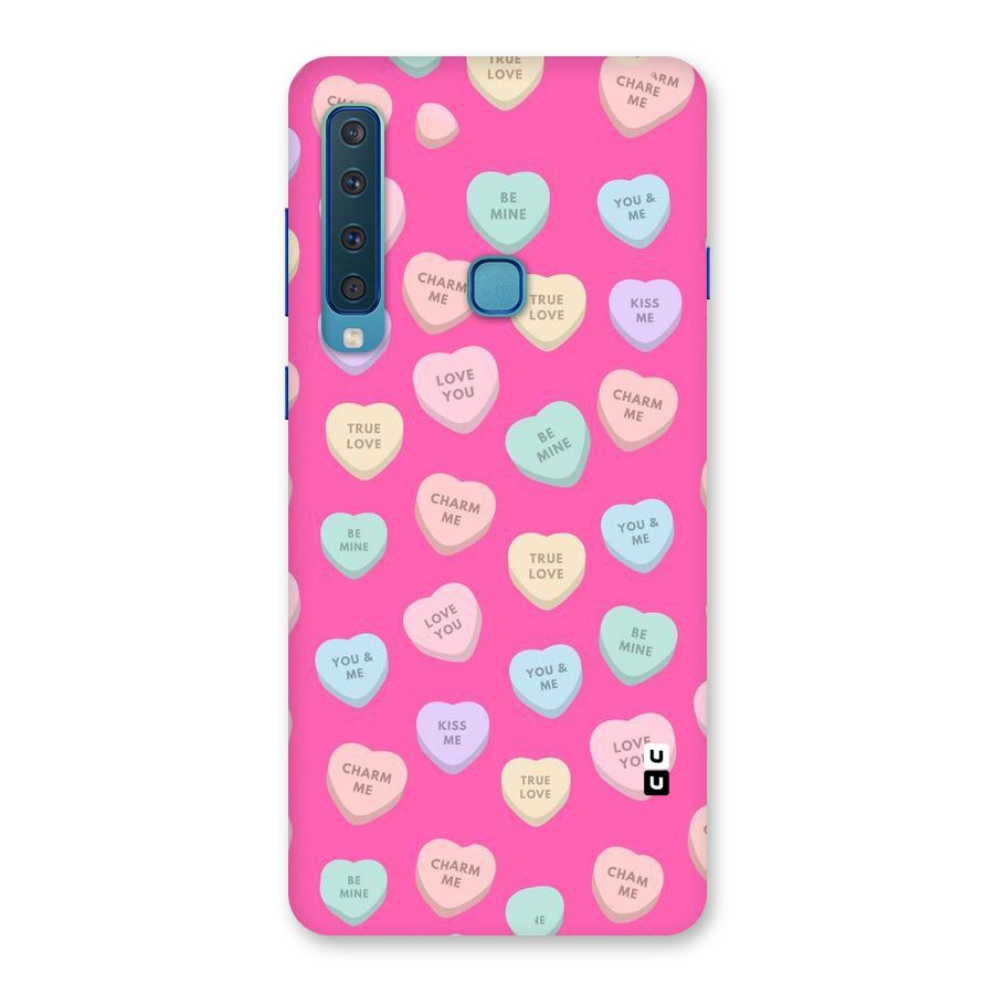 Be Mine Hearts Pattern Back Case for Galaxy A9 (2018)