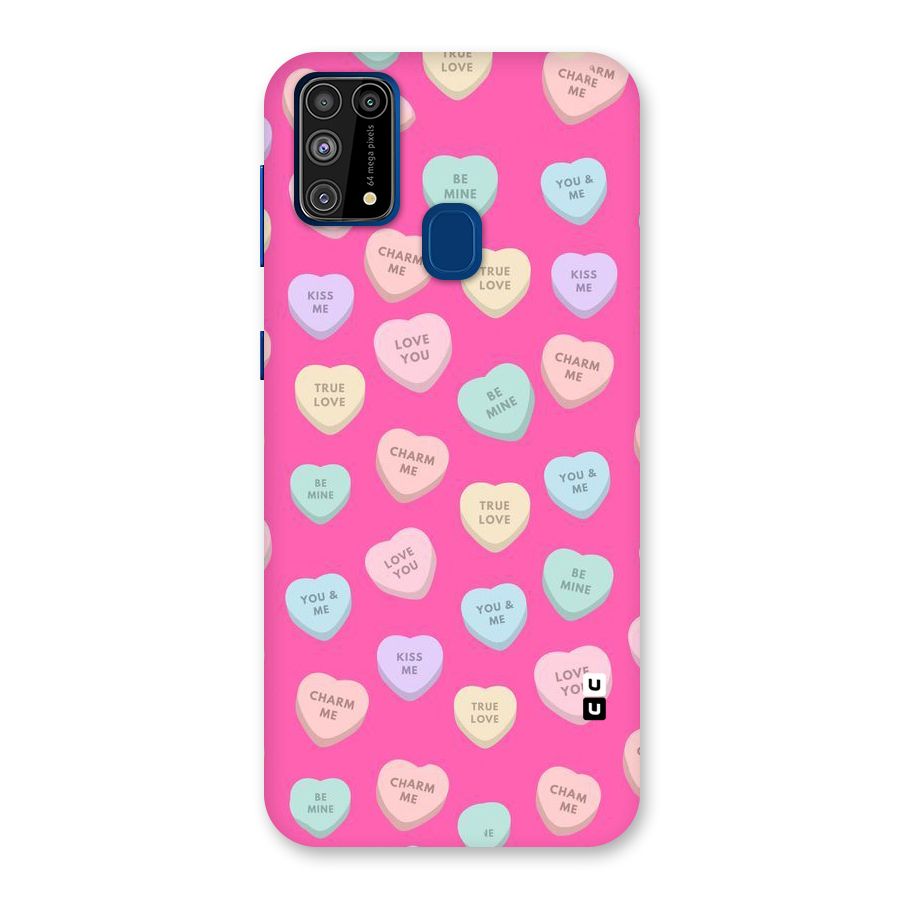 Be Mine Hearts Pattern Back Case for Galaxy F41