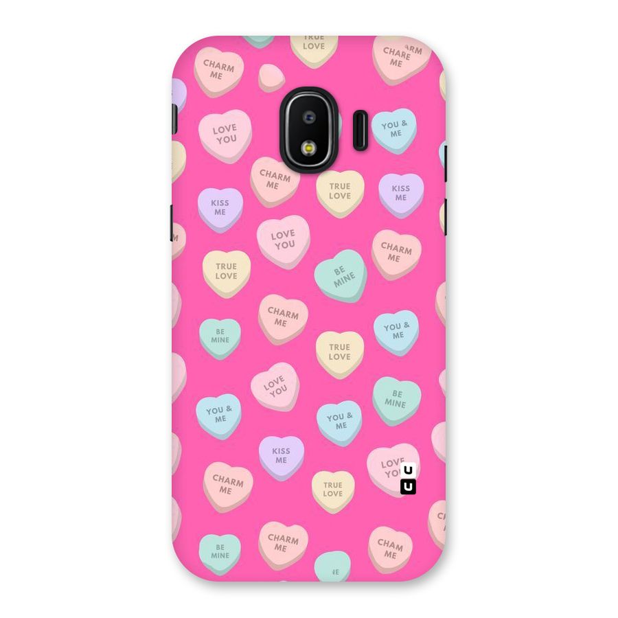Be Mine Hearts Pattern Back Case for Galaxy J2 Pro 2018