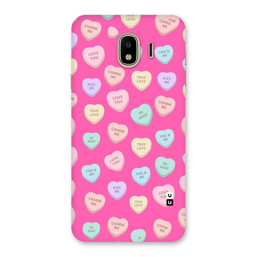 Be Mine Hearts Pattern Back Case for Galaxy J4