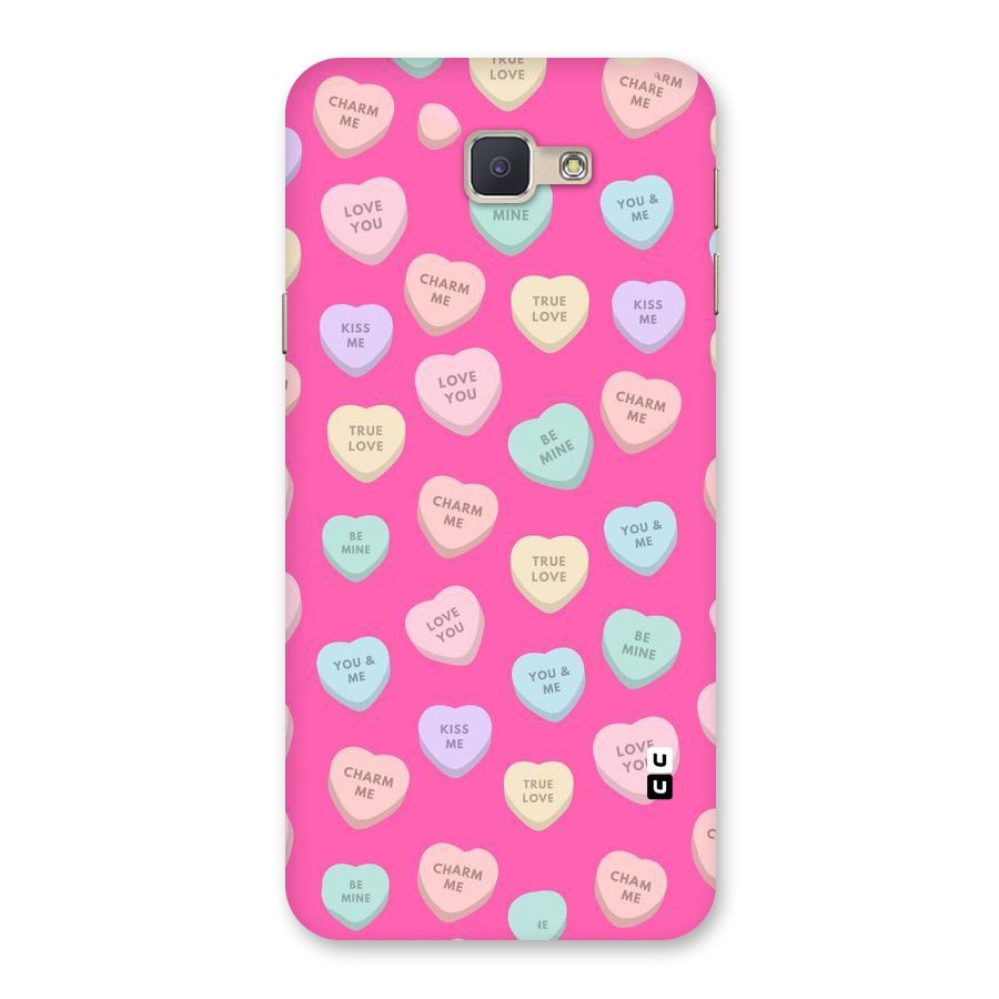 Be Mine Hearts Pattern Back Case for Galaxy J5 Prime