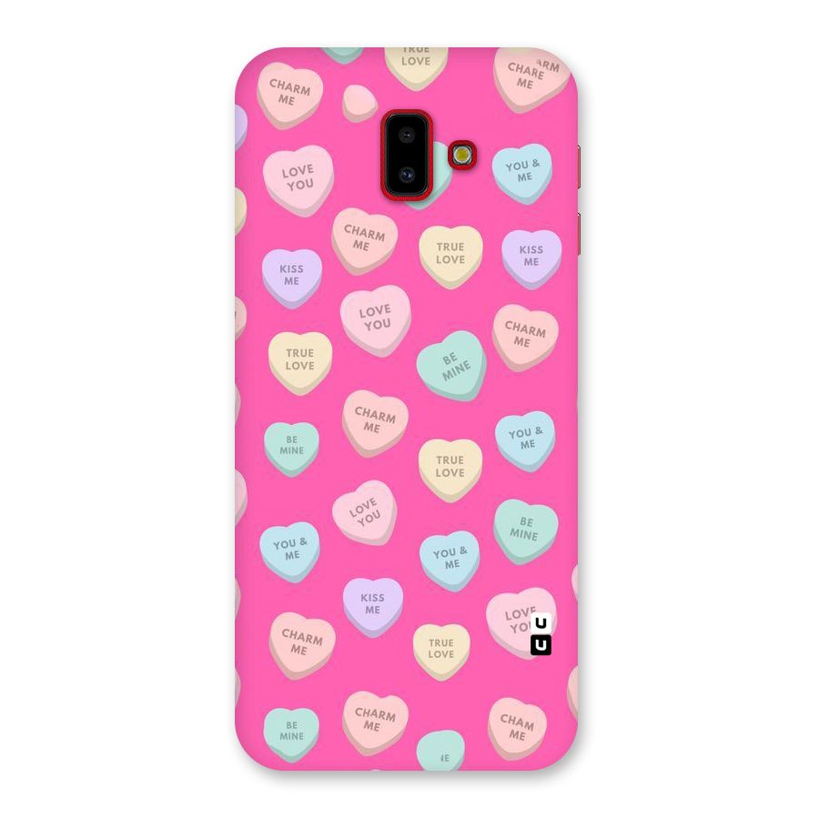 Be Mine Hearts Pattern Back Case for Galaxy J6 Plus