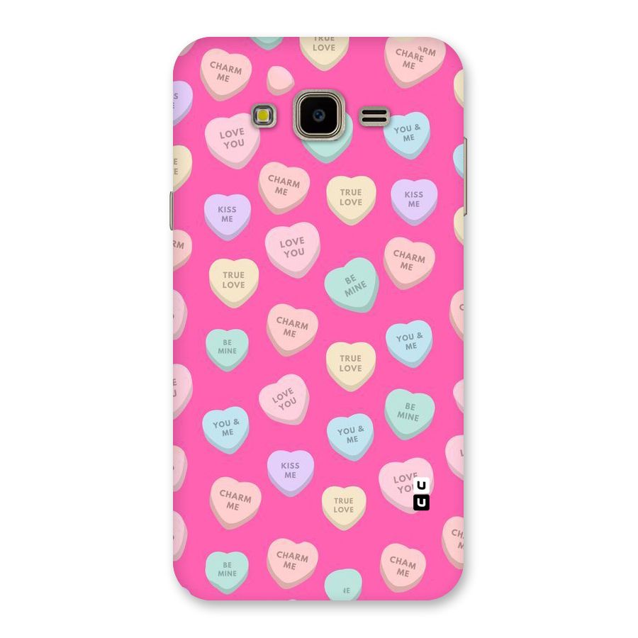 Be Mine Hearts Pattern Back Case for Galaxy J7 Nxt