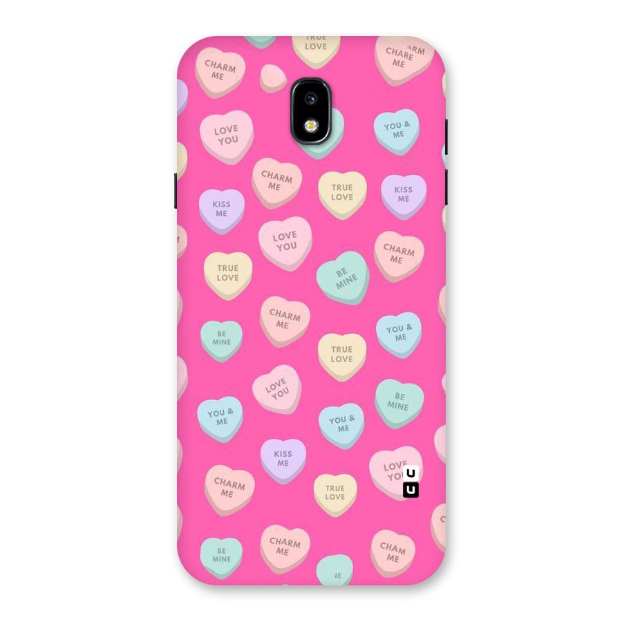 Be Mine Hearts Pattern Back Case for Galaxy J7 Pro