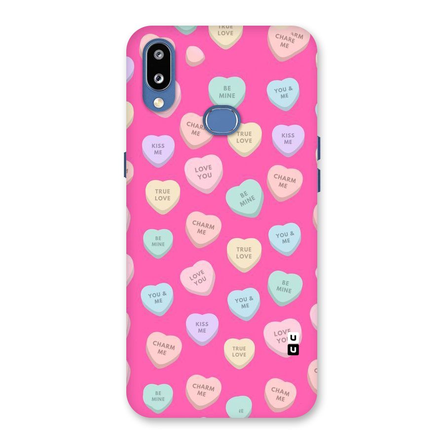Be Mine Hearts Pattern Back Case for Galaxy M01s