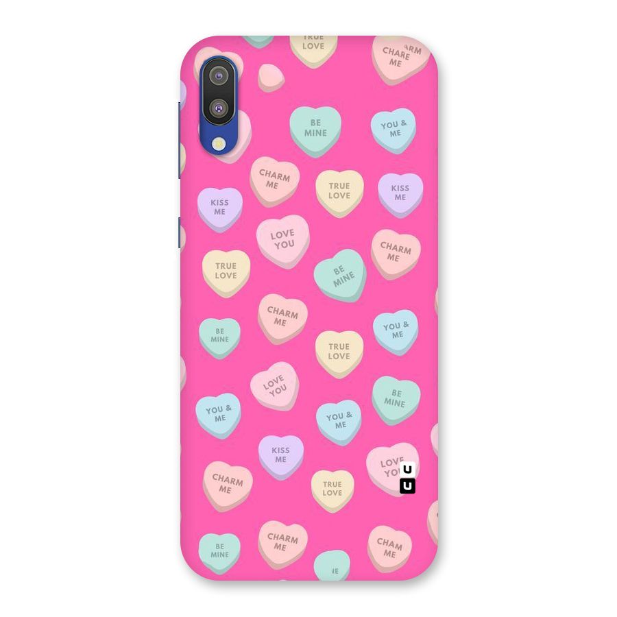 Be Mine Hearts Pattern Back Case for Galaxy M10