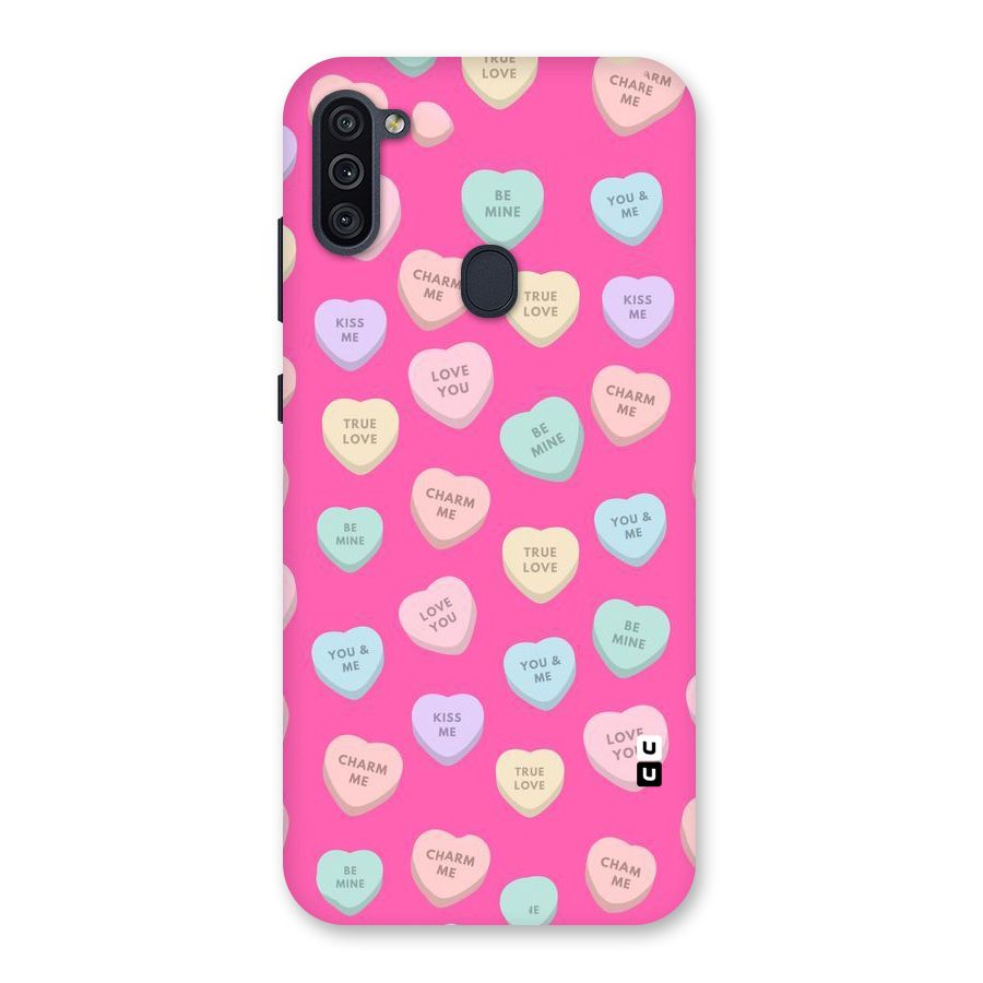 Be Mine Hearts Pattern Back Case for Galaxy M11