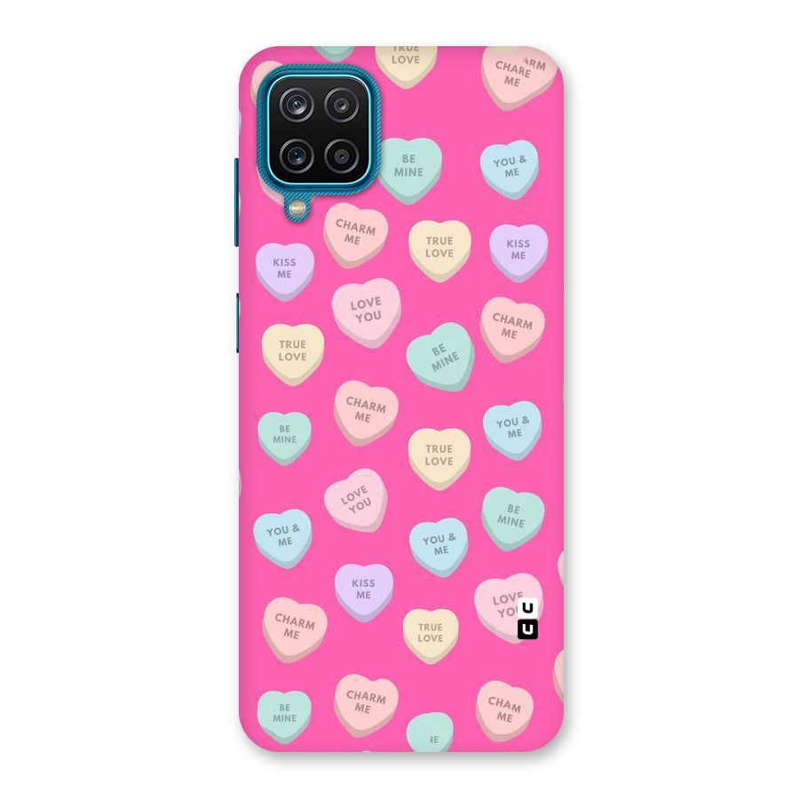 Be Mine Hearts Pattern Back Case for Galaxy M12