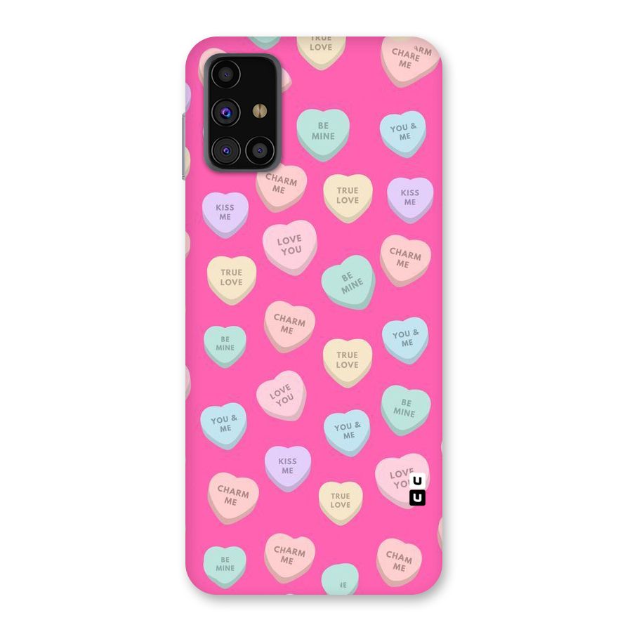 Be Mine Hearts Pattern Back Case for Galaxy M31s