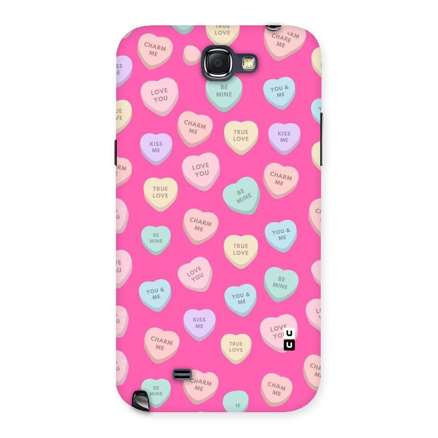 Be Mine Hearts Pattern Back Case for Galaxy Note 2
