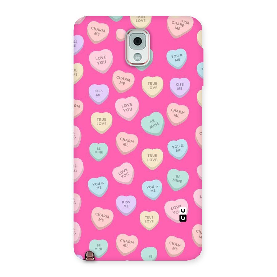 Be Mine Hearts Pattern Back Case for Galaxy Note 3