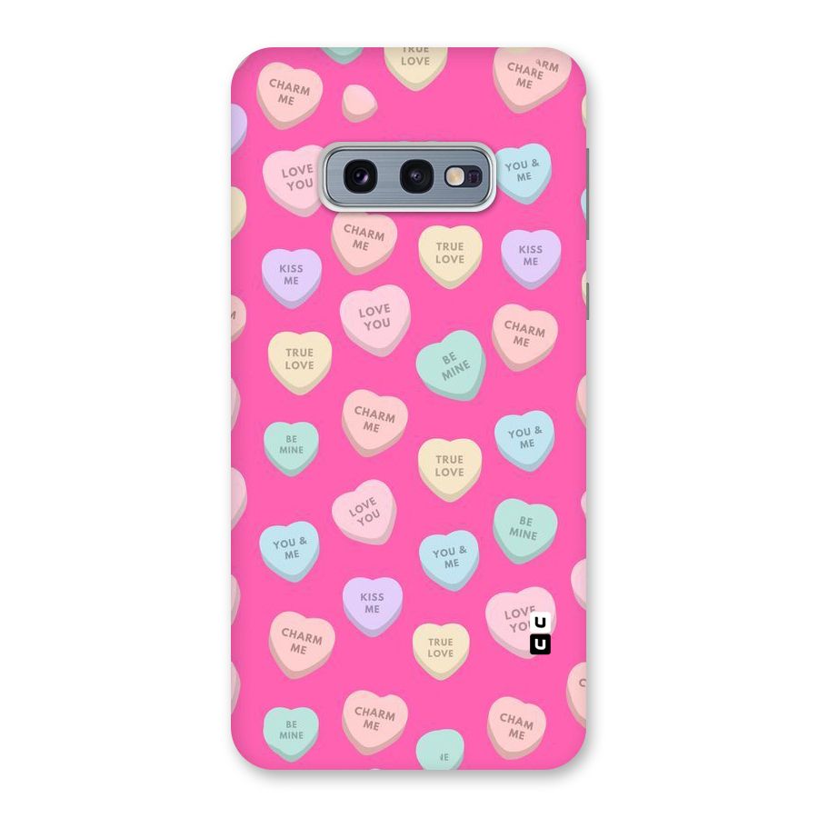 Be Mine Hearts Pattern Back Case for Galaxy S10e