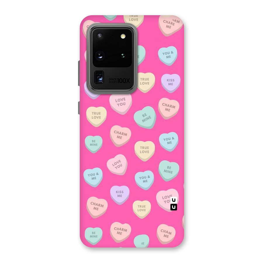 Be Mine Hearts Pattern Back Case for Galaxy S20 Ultra