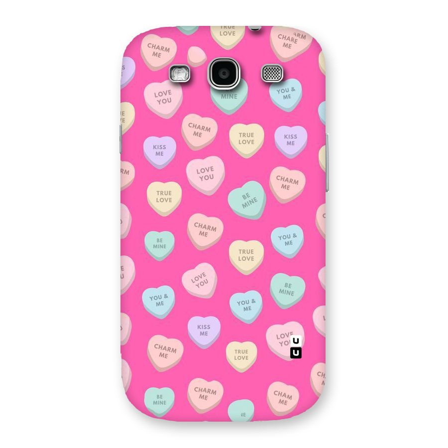 Be Mine Hearts Pattern Back Case for Galaxy S3