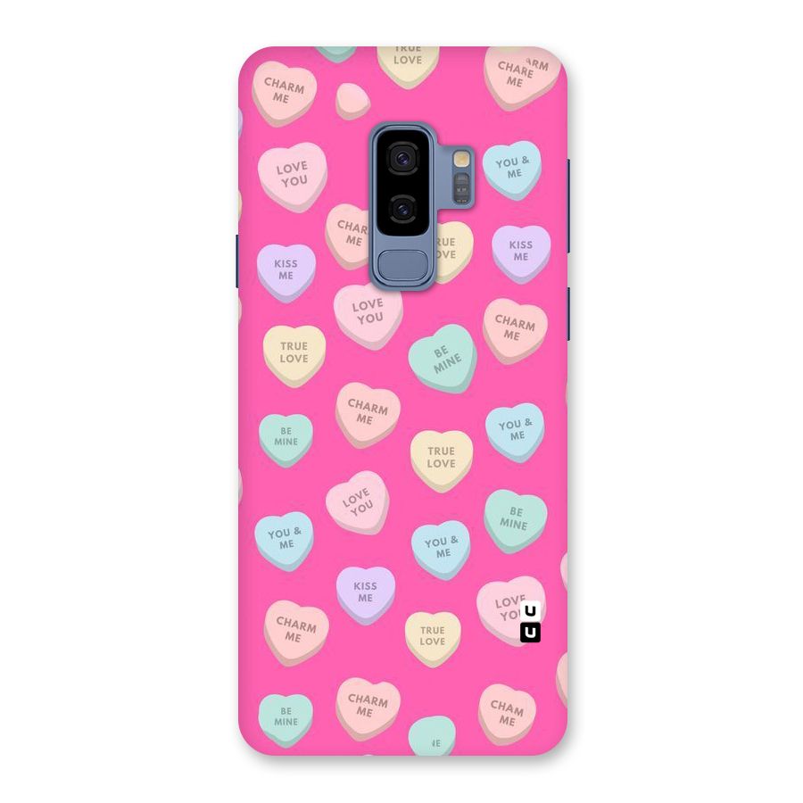 Be Mine Hearts Pattern Back Case for Galaxy S9 Plus