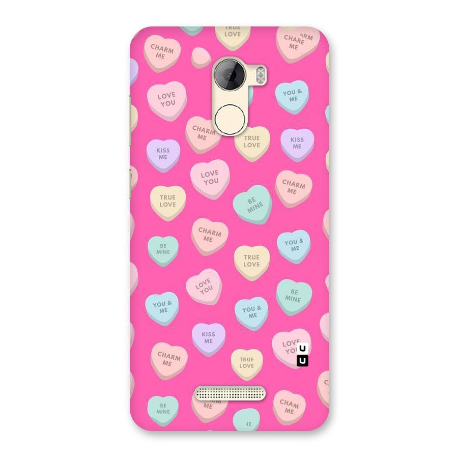 Be Mine Hearts Pattern Back Case for Gionee A1 LIte