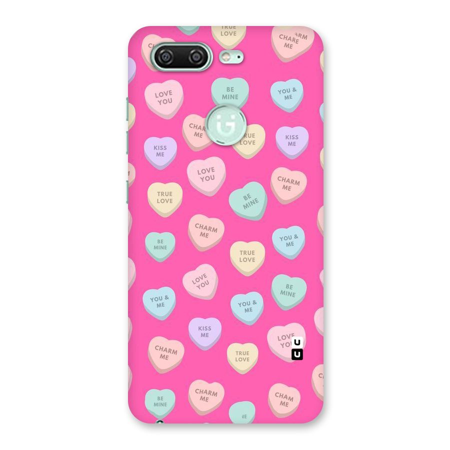 Be Mine Hearts Pattern Back Case for Gionee S10