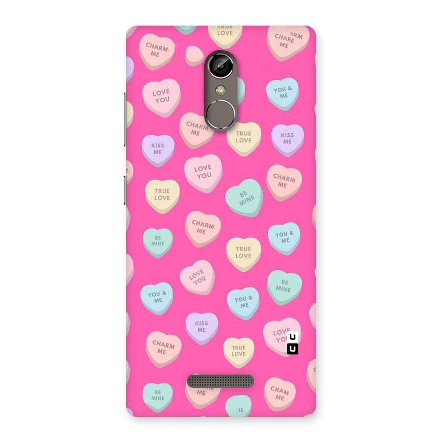 Be Mine Hearts Pattern Back Case for Gionee S6s