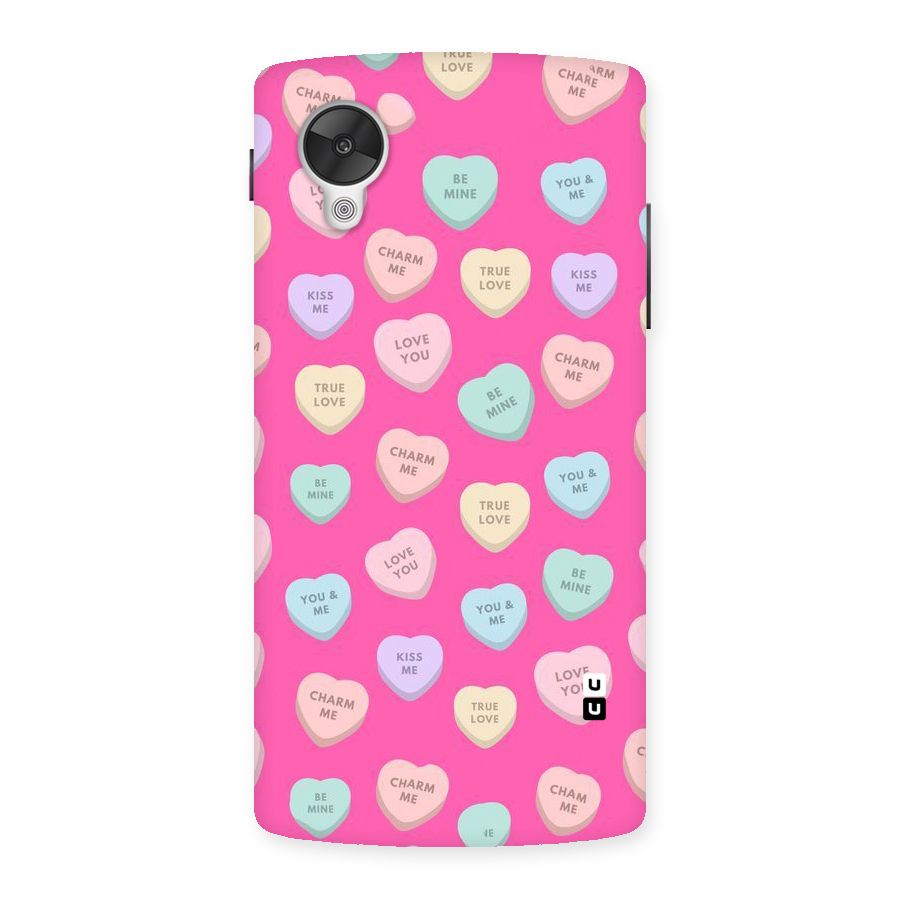 Be Mine Hearts Pattern Back Case for Google Nexsus 5