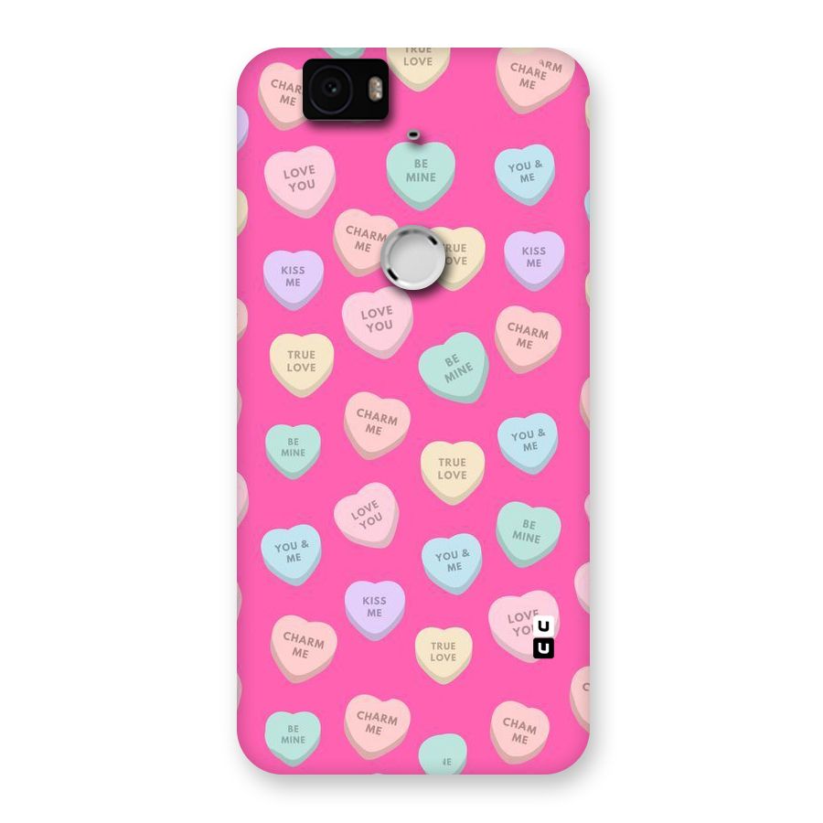 Be Mine Hearts Pattern Back Case for Google Nexus-6P