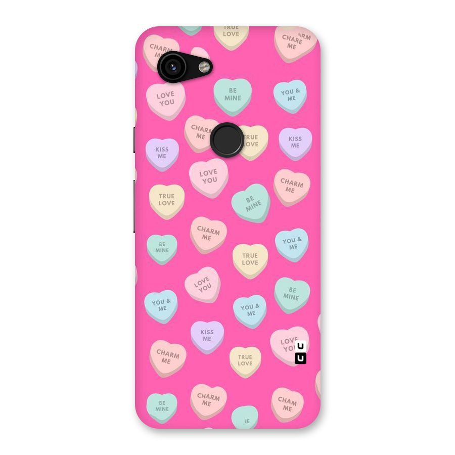 Be Mine Hearts Pattern Back Case for Google Pixel 3a