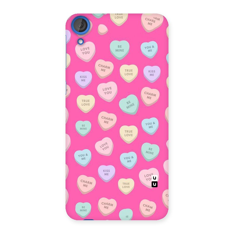 Be Mine Hearts Pattern Back Case for HTC Desire 820