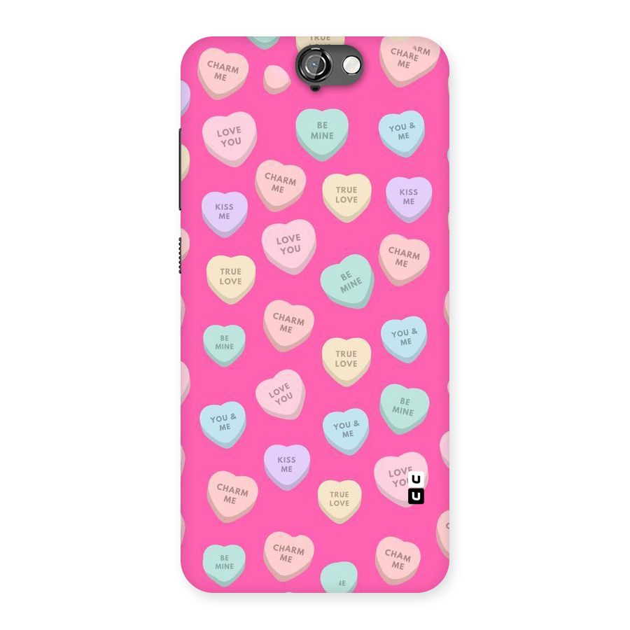 Be Mine Hearts Pattern Back Case for HTC One A9